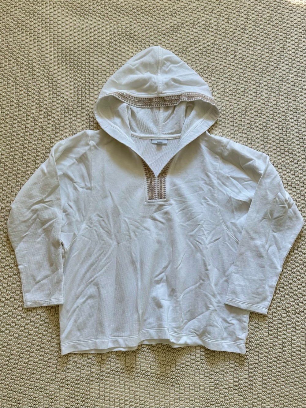 J. Jill Pure Jill Linen Blend Hooded Top